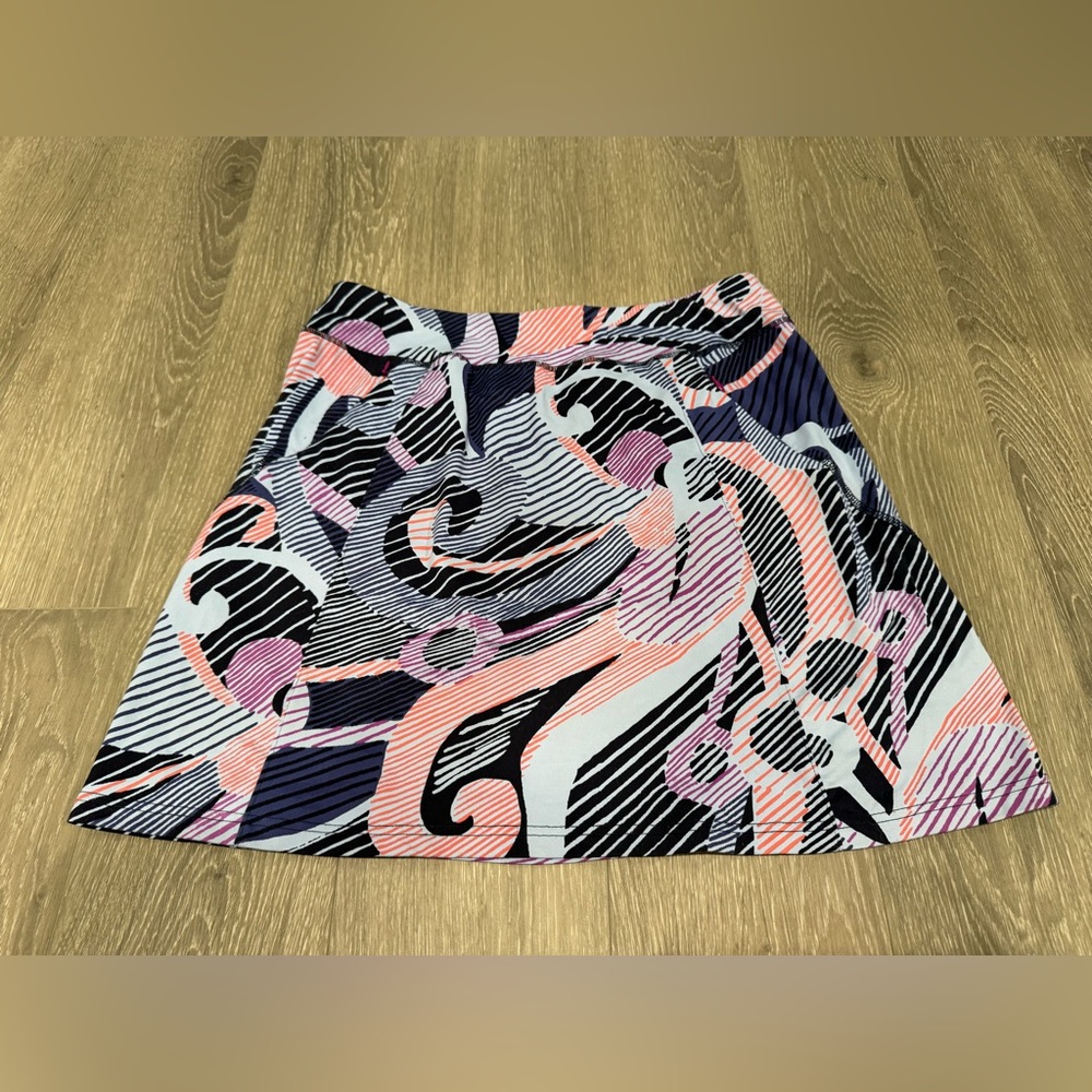 Title Nine Abstract Print Mini Skirt M